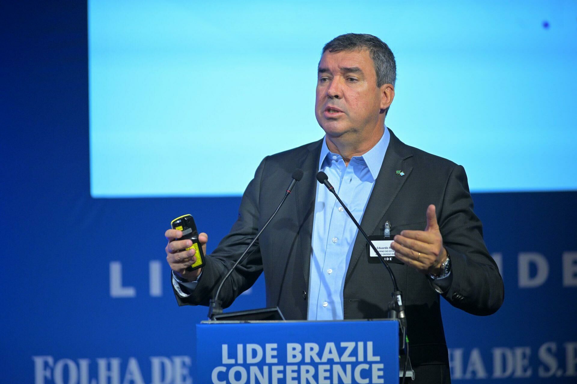 Imagem de compartilhamento para o artigo Riedel vai a Londres vender potencialidades de Mato Grosso do Sul da MS Todo dia